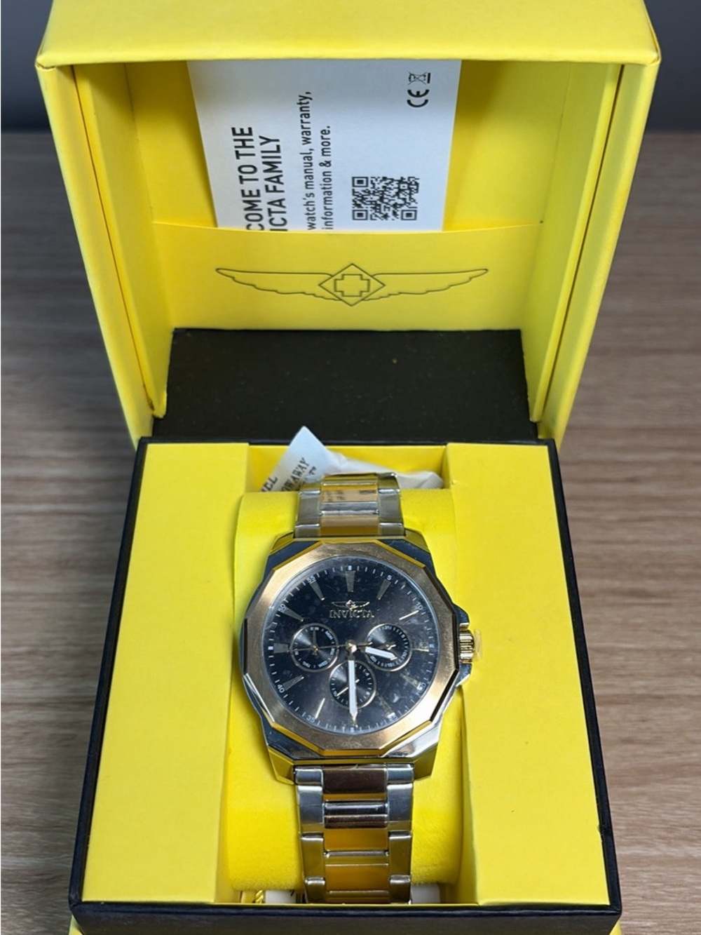 New Invicta Speedway Men's Watch (Model 46845) – Two-Tone Stainless Steel